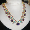Gold Purple Necklace