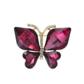 Green Butterfly Crystal Four Designs Metal Brooch Pin view 8
