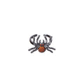 Gunmetal Spider Open Adjustable Ring Red Crystal Eyes view 5