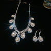 Silver Clear Teardrops