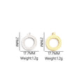 Black Edge Rhinestone Open Circle Pendant Charms in Two Finishes view 3