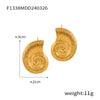 Gold Conch Stud