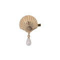 Metal Seashell Duckbill Hair Clips Pearl Drop or Chain Four view 5
