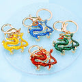 Mixed Jeweled Chinese Dragon Keychains in Thirty Eight Pictured Styles view 10