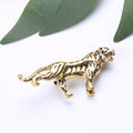 Walking Tiger Brooch With Polished Metal And Sculpted Decorative Details view 4