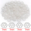 Six Pattern Metal Bead Caps in Three Finishes Jewelry Findings view 6