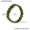 Natural Stone Bead Stretch Bracelet Colorful Oval Chip Styles view 12