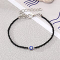 Colorful Beaded Cord Evil Eye Adjustable Bracelets in Twelve Designs view 11