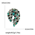 Crystal Teardrop Swirl Brooch in Nine Colors for Jackets Scarves and Lapels view 8
