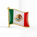 Gold-Tone Mexico Flag Enamel Lapel Pin Decorative Lapel Pin view 2