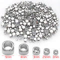 Rounded Square Large Hole Spacer Beads for Jewelry Making view 8