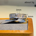 Silver Channel-Set Baguette CZ Eternity Finger Ring view 4