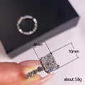 Cushion Solitaire And Marquise Two-Ring Set In Silver Tone view 5