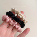 Coffee Brown Elastic Hair Ties Scrunchies Nine Style Mix view 3