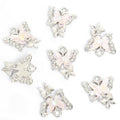 Iridescent Butterfly Charms in Gold and Silver Tones view 9