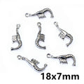 Seashell Starfish and Mermaid Tail Metal Charms for Jewelry view 8
