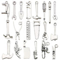 Antique Silver Metallic Hand Tool Metal Charms with 21 Listed Options view 5