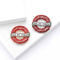 Red Poppy Remembrance Wreath Enamel Metal Brooch Pin view 2
