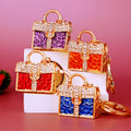 Jeweled Leopard Handbag Keychains with Fortune Cords and Loose Loops view 4