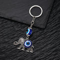 Silver Tone Animal Mermaid Butterfly Evil Eye Split Ring Keychains view 6