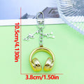 Headphone Charm Keychains in 25 Pictured Variations for Bags and Keys view 11