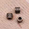 Heart Pattern Barrel Beads in 3 Metal Finishes for Jewelry Making view 4