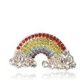 Rainbow Brooch A Rainbow Of Red, Yellow And Blue Crystals view 5
