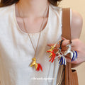Beaded Horse Pendant Cord Necklace in Three Finishes view 2