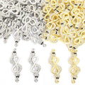 Polished Gold Silver Snake Alloy Connectors in 2 Styles view 2