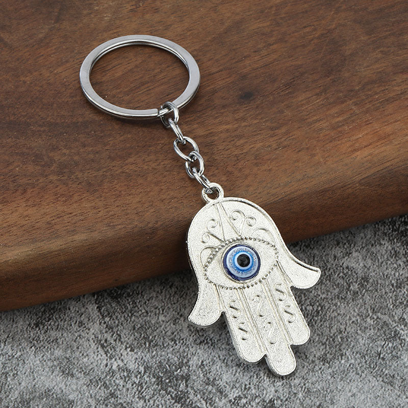 Vintage Rhinestone Animal and Hamsa Keychain Charms for Bags