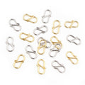 Stainless Steel S-Hook Jewelry Connectors in Silver and Gold Tone view 5