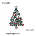 Assorted Enamel And Crystal Christmas Tree Brooches view 8