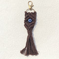 Macrame Evil Eye Tassel Clip Keychains in Seven Colors view 6