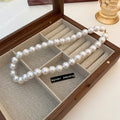 White Pearl Strand Necklaces Multiple Sizes And Styles view 5