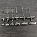 Stainless Steel Ribbon Crimp Ends With Lobster Clasp and Chain view 3