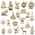 Christmas Gold-Tone Christmas Theme Metal Charms with 24 Listed Options view 5