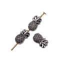 Pineapple Shaped Spacer Bead in Detailed Metal Finishes for Jewelry Making view 3