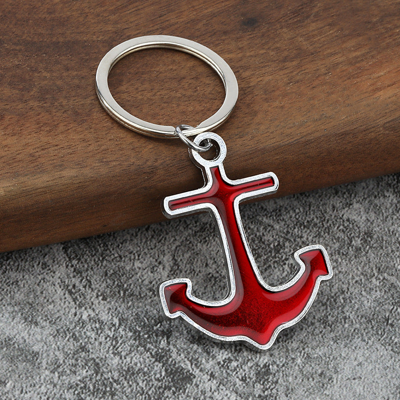 Mini Anchor Metal Keychain, Nautical Pendant Gift Bag Charm