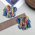 Colorful Acrylic Cat Panda Elephant Animal Bear Double Sided Charm Pendant for Jewelry Making DIY