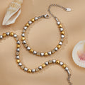 Crystal Heart Bracelet and Necklace Collection in Mixed Metals view 4