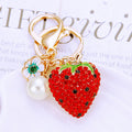 Jeweled Fruit and Vegetable Keychain Collection in Forty-Seven Options view 7