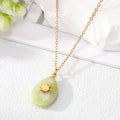 Gold Tone Faceted Stone Style Symbol Pendant Necklaces in Eleven Designs view 10