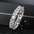 Mixed-Cut Clear Stone Full Eternity Bands In Ten Designs view 7