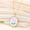 Pink Oval Rose