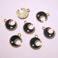 Colorful Enamel Crescent Moon and Star Charms in Eleven Options view 10