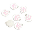 Enamel Paw Print Charms in Six Colors and Two Metal Tones view 4