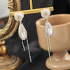 Silver Rose Tassels