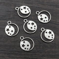 Antique Silver Moon and Star Charms in Assorted Designs view 3