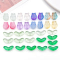 Ten-Style Tulip Flower and Leaf Glass Bead Collection view 6