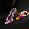 Floral-Purple Crystal-Heel